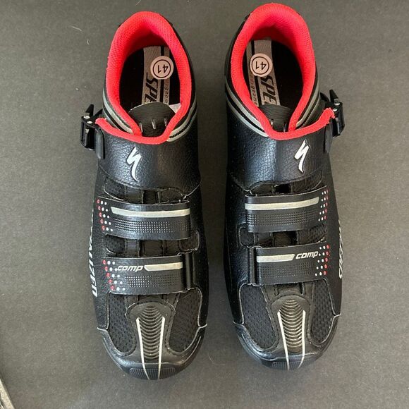 Specialized Comp MTB Mens Cycling Shoes Sz Black Red SPD Cleats Body Geometry main image 10